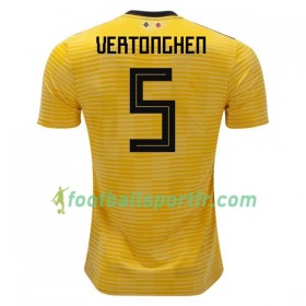 Tenue Belgique Vertonghen 5 Exterieur Coupe du monde 2018 Maillot de Foot